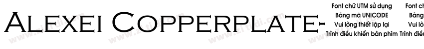 Alexei Copperplate字体转换